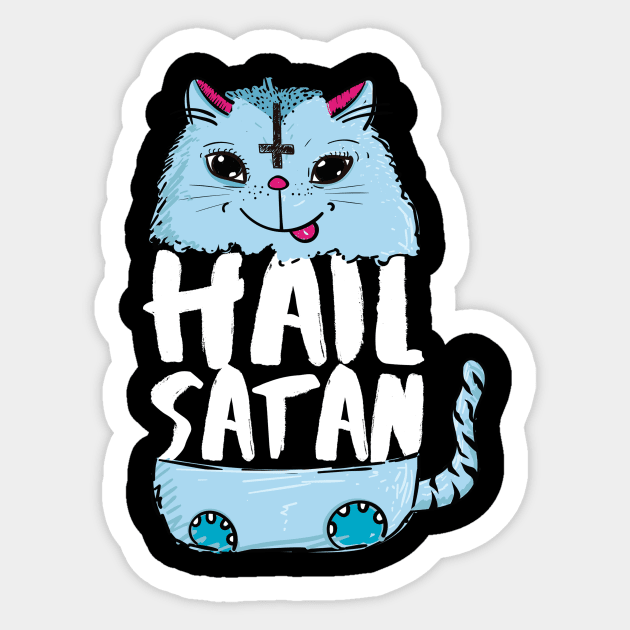 Hail Satan Sticker by dconciente